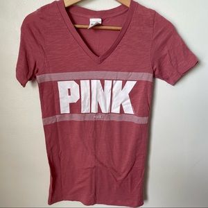 PINK Victoria’s Secret Short Sleeve V-Neck Tee Size XS